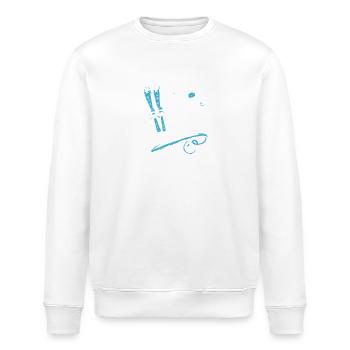 Skifahren-Trainer Geschenkidee Piste Ausrüstung - Stanley/Stella Unisex Bio-Sweatshirt ROLLER - Weiß - Vorne - Nik (191cm)