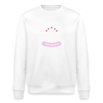 Bowling-Trainerin Shirt Kegeln Sport Geschenk - Stanley/Stella Unisex Bio-Sweatshirt ROLLER - Weiß - Vorne - Nik (191cm)