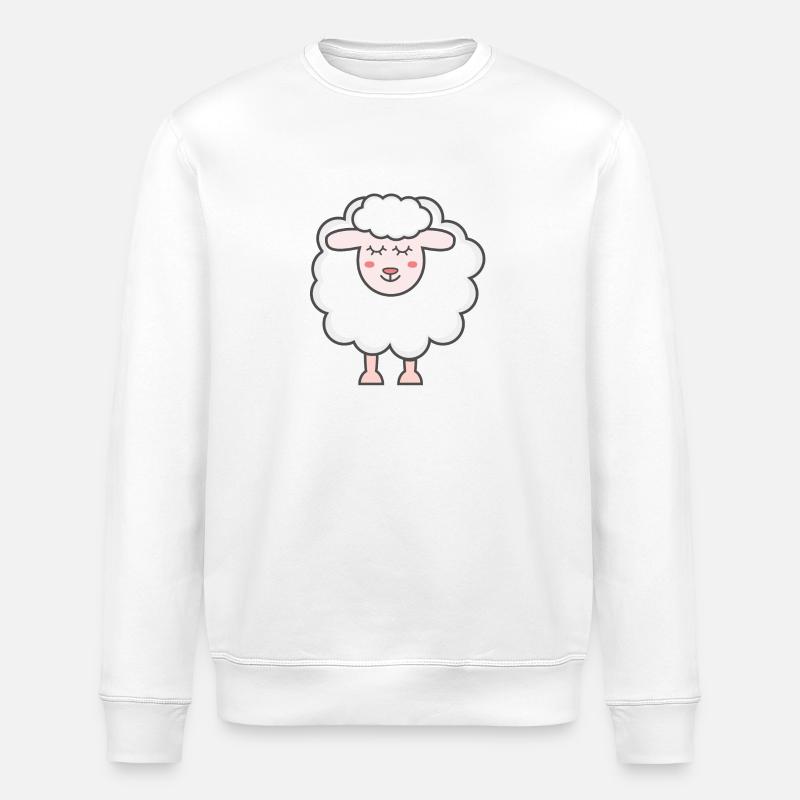 sheep - Stanley/Stella ROLLER Unisex Organic Sweatshirt - white