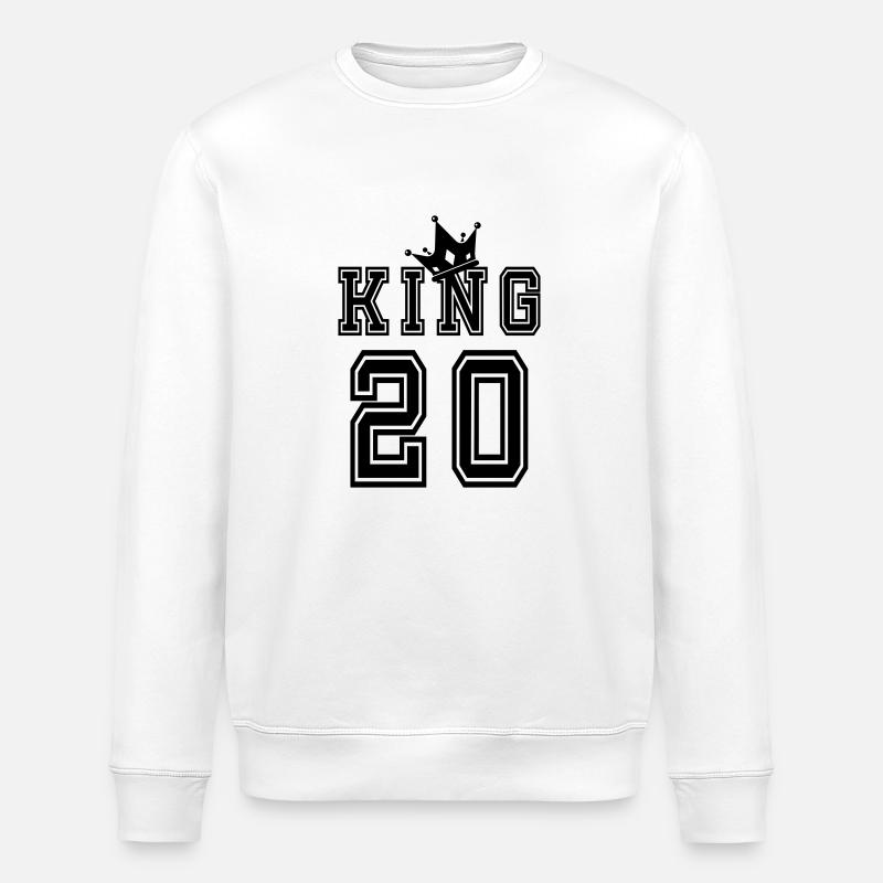 king 20 - Stanley/Stella Unisex Bio-Sweatshirt ROLLER - Weiß