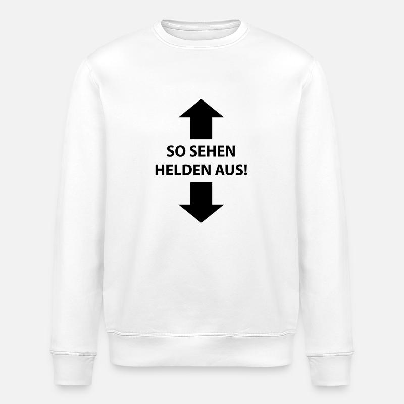 so sehen helden aus - Sweat bio ROLLER Stanley/Stella Unisexe - blanc