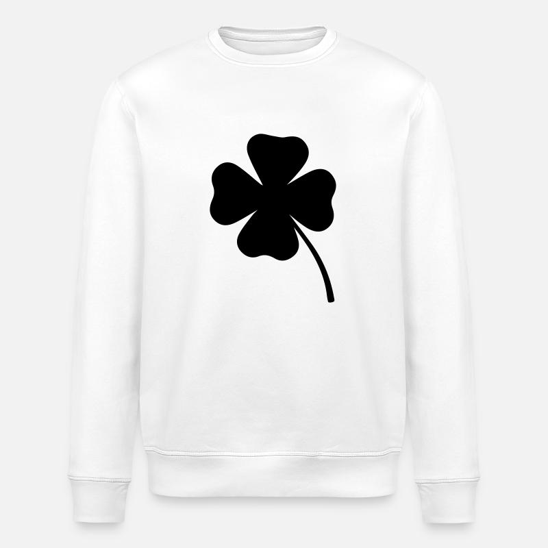 Trèfles - Sweat bio ROLLER Stanley/Stella Unisexe - blanc