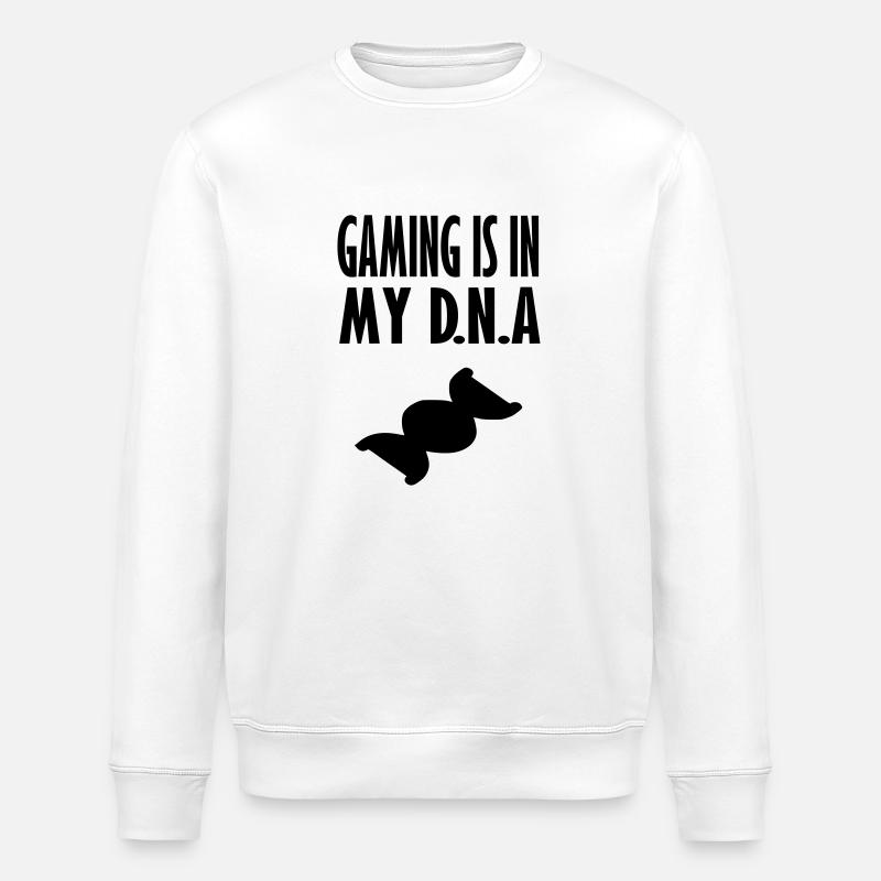 Spiele-DNA - Stanley/Stella Unisex Bio-Sweatshirt ROLLER - Weiß