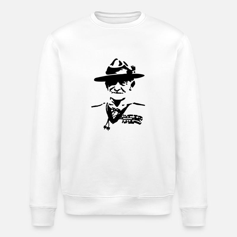 Baden Powell - Stanley/Stella Unisex Bio-Sweatshirt ROLLER - Weiß