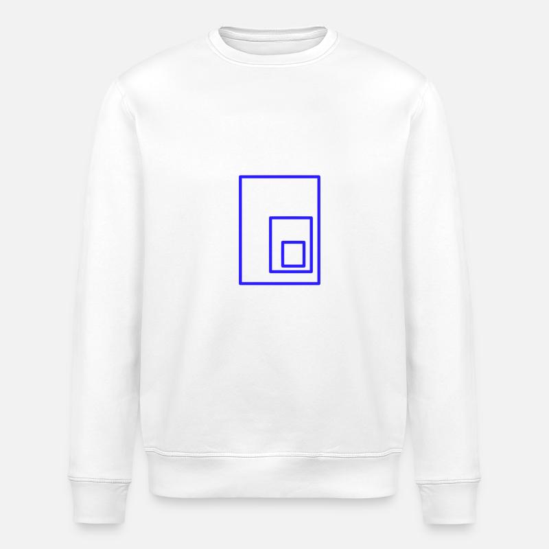 rectangles - Stanley/Stella ROLLER Unisex Organic Sweatshirt - white
