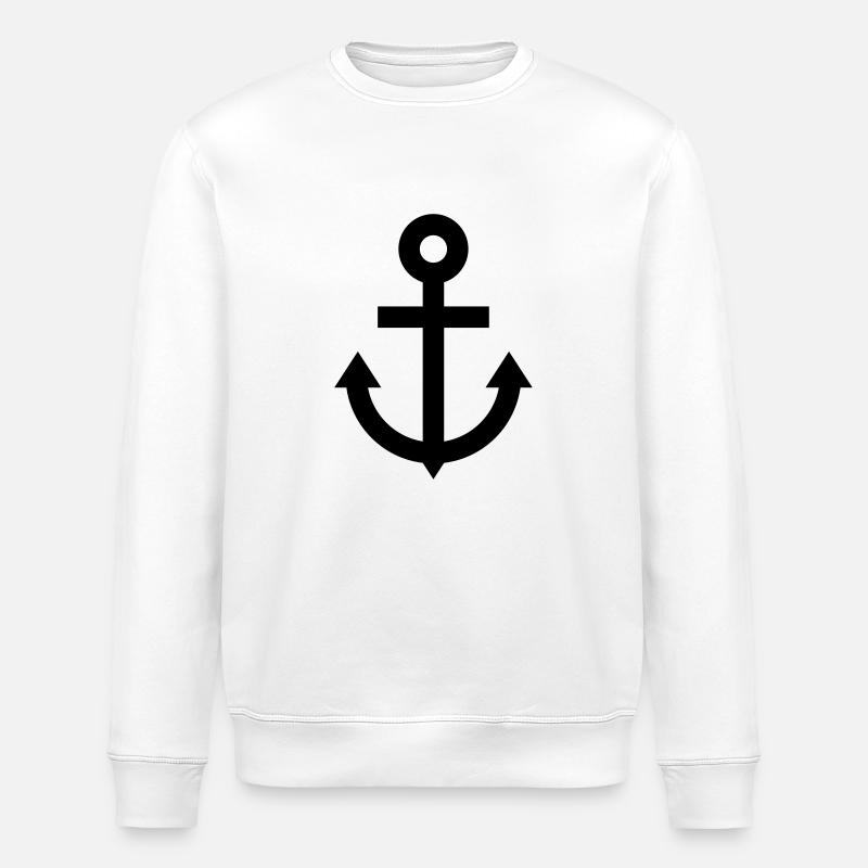 anchor - Stanley/Stella ROLLER Unisex Organic Sweatshirt - white