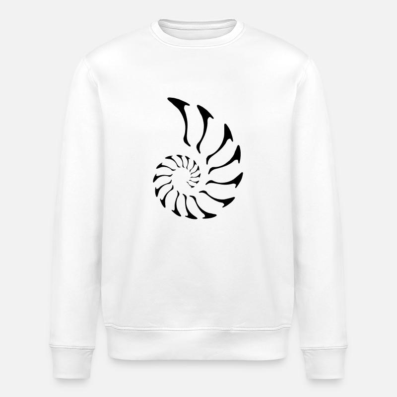 nautilus fibonacci - Stanley/Stella Unisex Bio-Sweatshirt ROLLER - Weiß