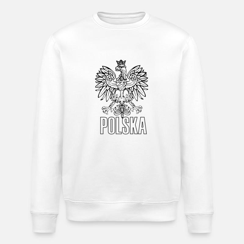 Polska Adler - Stanley/Stella Unisex Bio-Sweatshirt ROLLER - Weiß