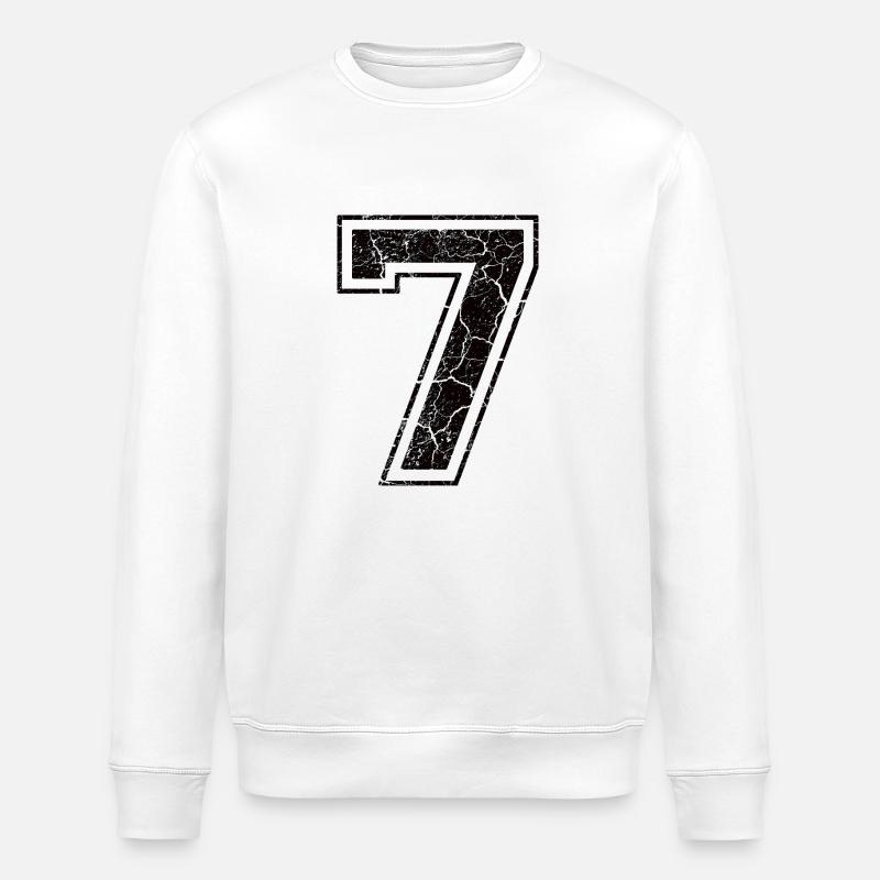 7_seven_sieben_black_schwarz (de) - Stanley/Stella Unisex Bio-Sweatshirt ROLLER - Weiß