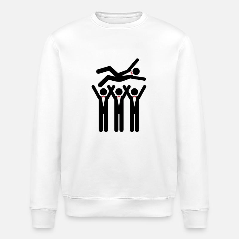 Eine Junggesellenabschiedsfeier - Stanley/Stella Unisex Bio-Sweatshirt ROLLER - Weiß