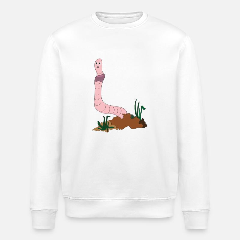Regenwurm - Stanley/Stella Unisex Bio-Sweatshirt ROLLER - Weiß
