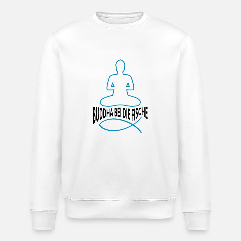 BOUDDHA DANS LE POISSON - Sweat bio ROLLER Stanley/Stella Unisexe - blanc