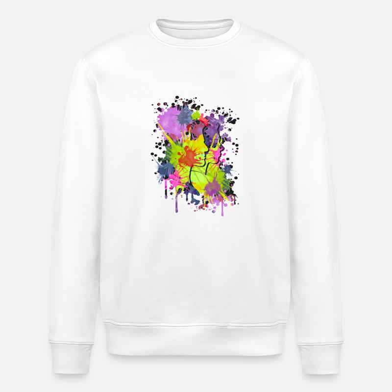 chefs d'éclaboussure - Sweat bio ROLLER Stanley/Stella Unisexe - blanc