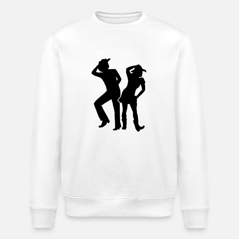 Line dance - Sweat bio ROLLER Stanley/Stella Unisexe - blanc