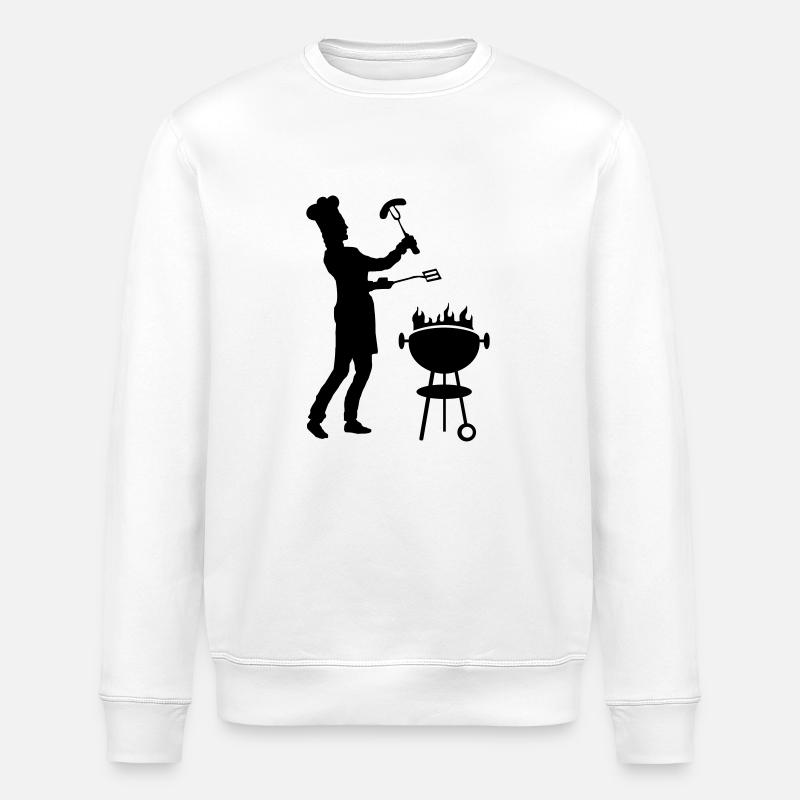 Freizeit - Mann Grill - Stanley/Stella Unisex Bio-Sweatshirt ROLLER - Weiß