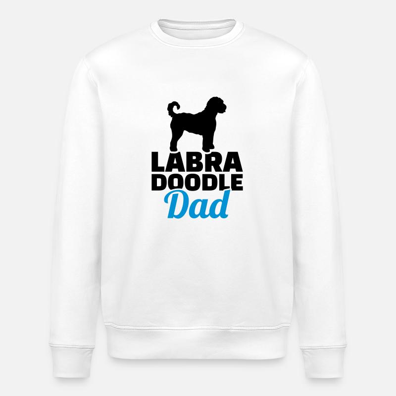 Labradoodle - Stanley/Stella ROLLER Unisex Organic Sweatshirt - white