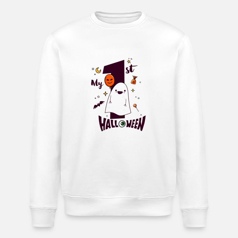 Mein erstes Halloween - Stanley/Stella Unisex Bio-Sweatshirt ROLLER - Weiß