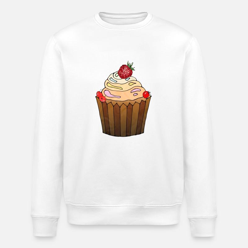 Cake - Stanley/Stella ROLLER Unisex Organic Sweatshirt - white