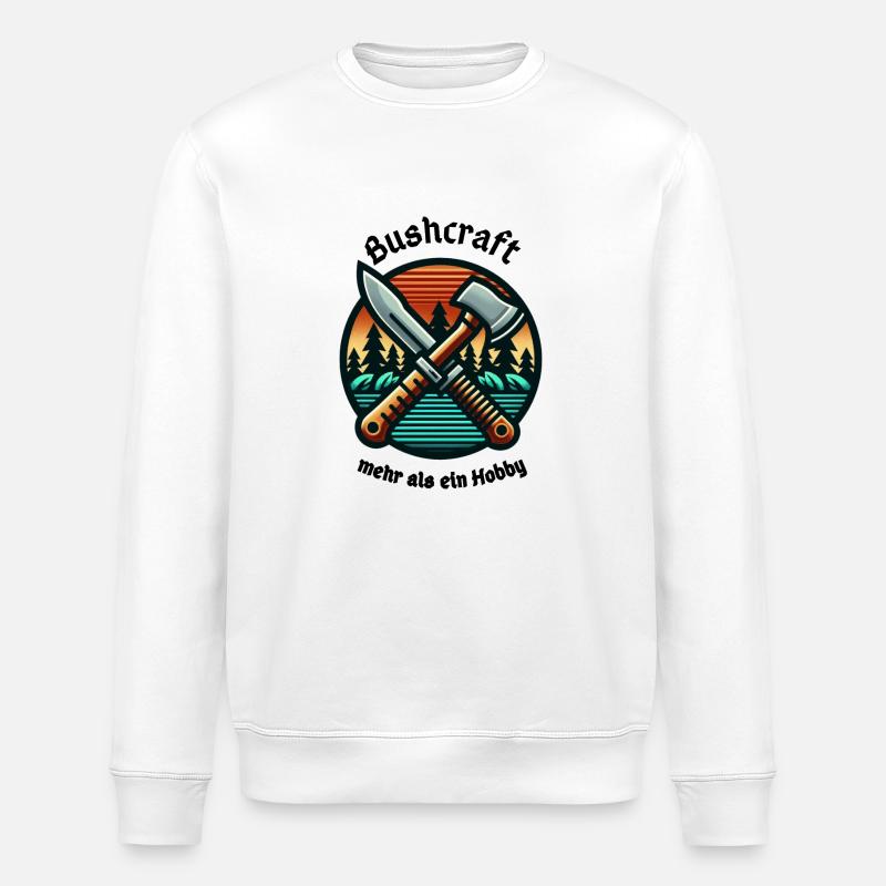 Bushcraft als Lebenseinstellung - Stanley/Stella Unisex Bio-Sweatshirt ROLLER - Weiß