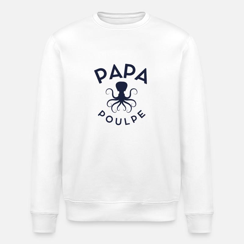 PAPA Weiß OCOPUS - Stanley/Stella Unisex Bio-Sweatshirt ROLLER - Weiß