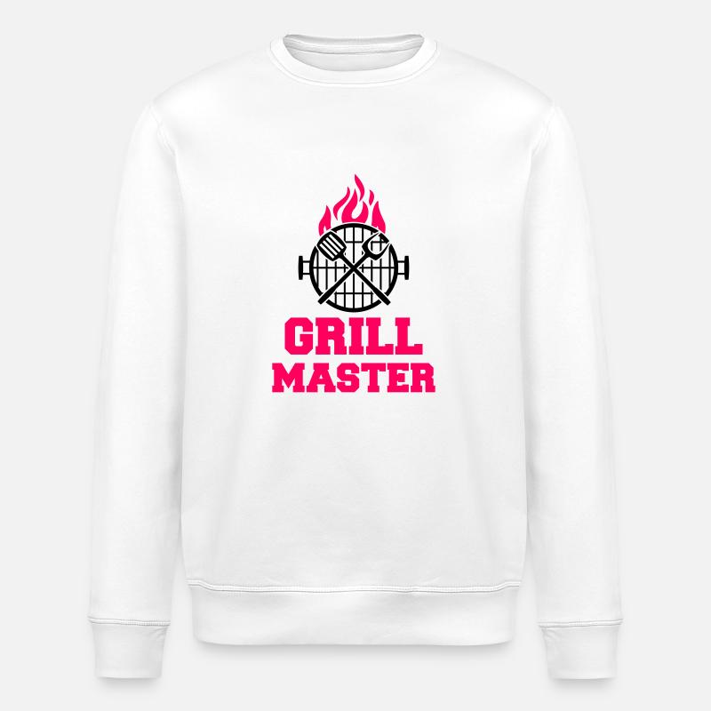 Grill Master - Stanley/Stella ROLLER Unisex Organic Sweatshirt - white