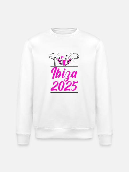 Ibiza 2025 - Stanley/Stella ROLLER Unisex Organic Sweatshirt - white