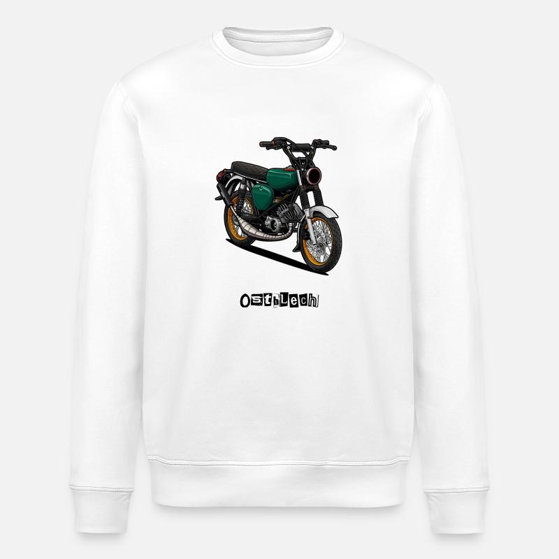 S51 (grün) // Illustration - Stanley/Stella Unisex Bio-Sweatshirt ROLLER - Weiß