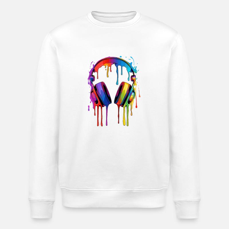 Musik - Stanley/Stella Unisex Bio-Sweatshirt ROLLER - Weiß