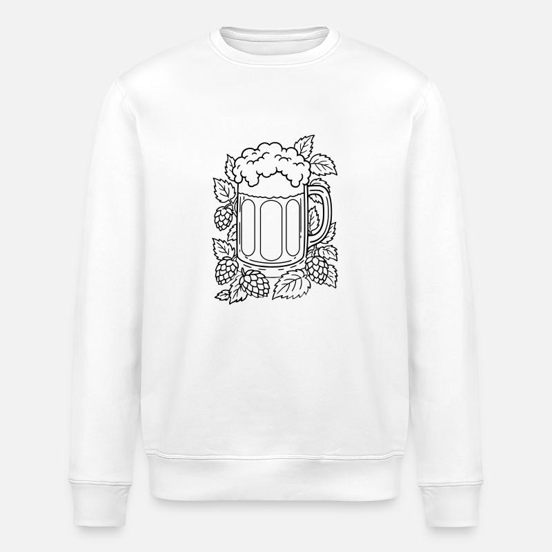 Bier und Hopfen - Stanley/Stella Unisex Bio-Sweatshirt ROLLER - Weiß