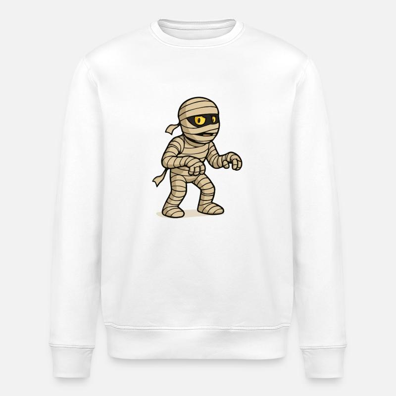 Mummy Comic - Stanley/Stella ROLLER Unisex Organic Sweatshirt - white