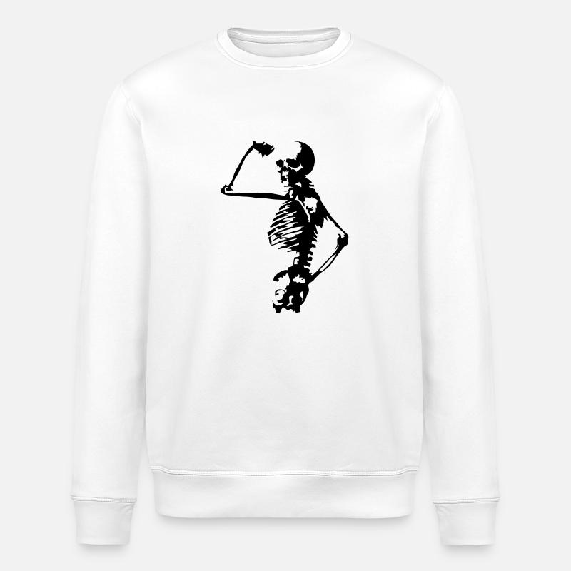 strong_man - Stanley/Stella Unisex Bio-Sweatshirt ROLLER - Weiß