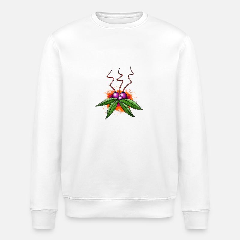 Weedfruit # 1 - Stanley/Stella Unisex Bio-Sweatshirt ROLLER - Weiß