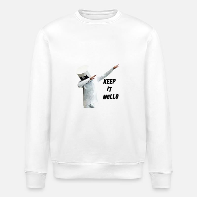 Keep it mello - Stanley/Stella ROLLER Unisex Organic Sweatshirt - white