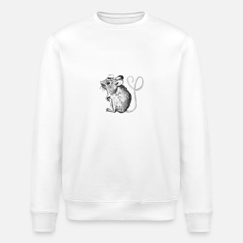 LoveMouse - Stanley/Stella ROLLER Unisex Organic Sweatshirt - white