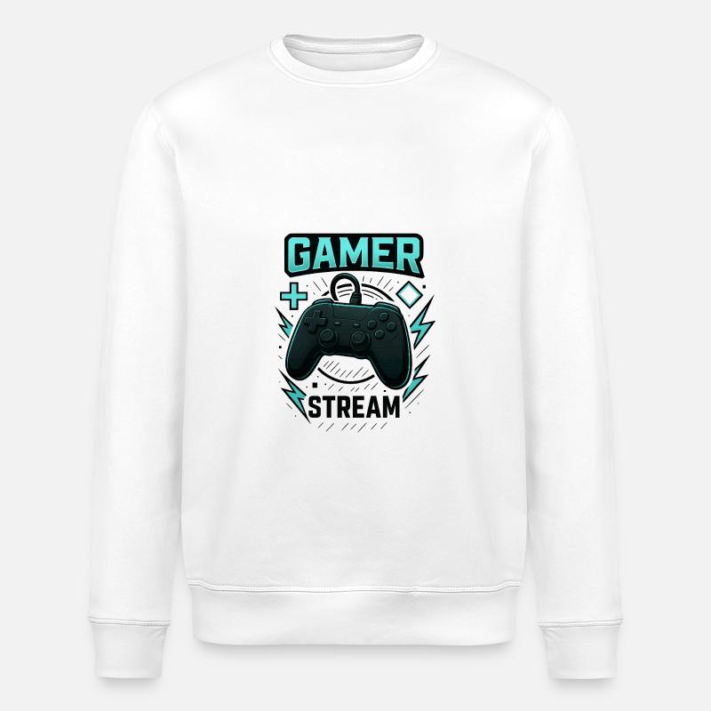 Stream Ton Game - Sweat bio ROLLER Stanley/Stella Unisexe - blanc