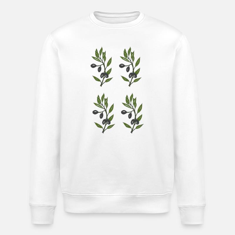 oliven 4fach - Stanley/Stella Unisex Bio-Sweatshirt ROLLER - Weiß