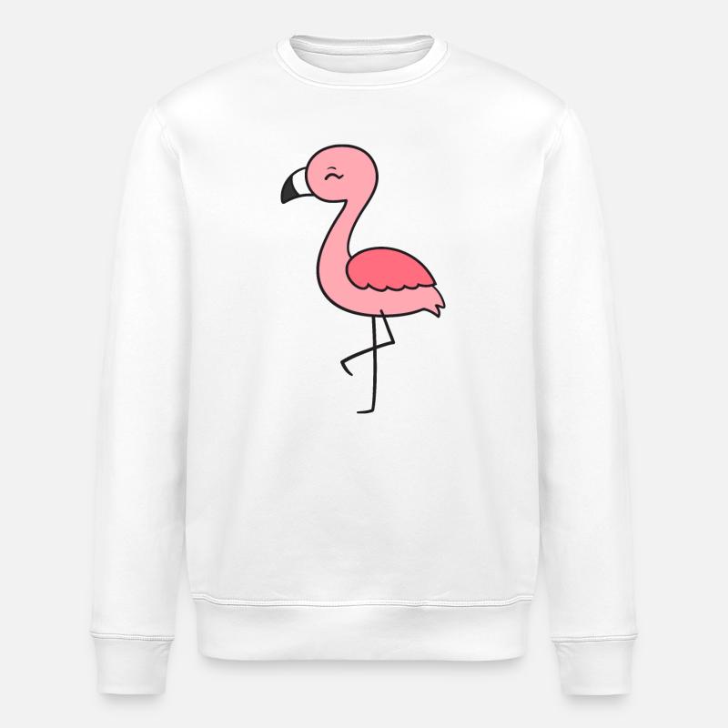 Flamant - Sweat bio ROLLER Stanley/Stella Unisexe - blanc