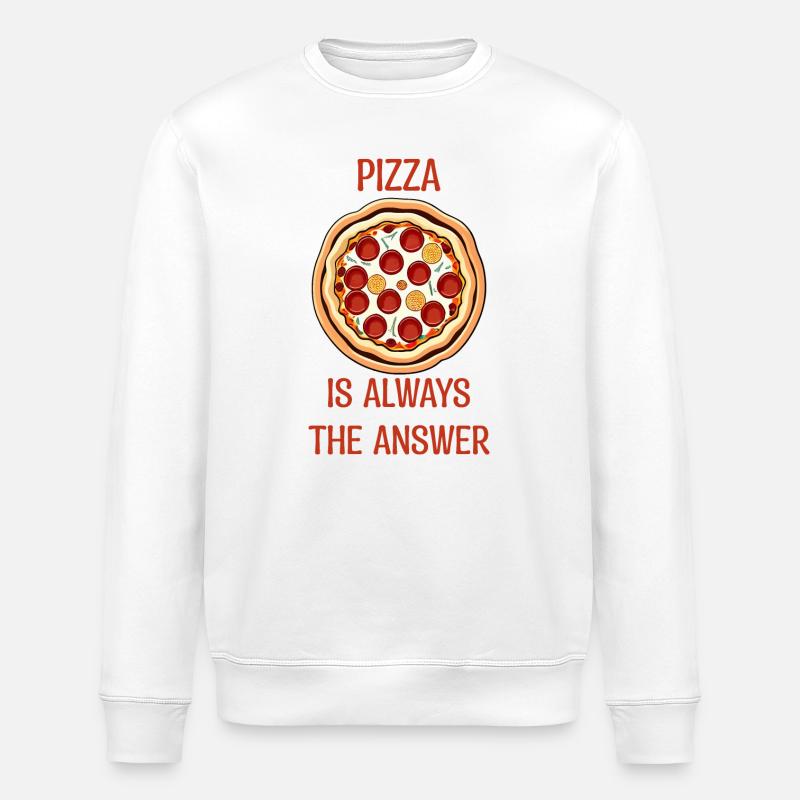 PIZZA est toujours la réponse - Sweat bio ROLLER Stanley/Stella Unisexe - blanc