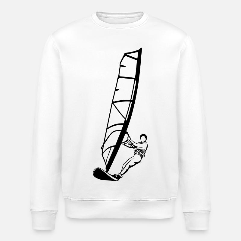 Windsurfer - Stanley/Stella Unisex Bio-Sweatshirt ROLLER - Weiß
