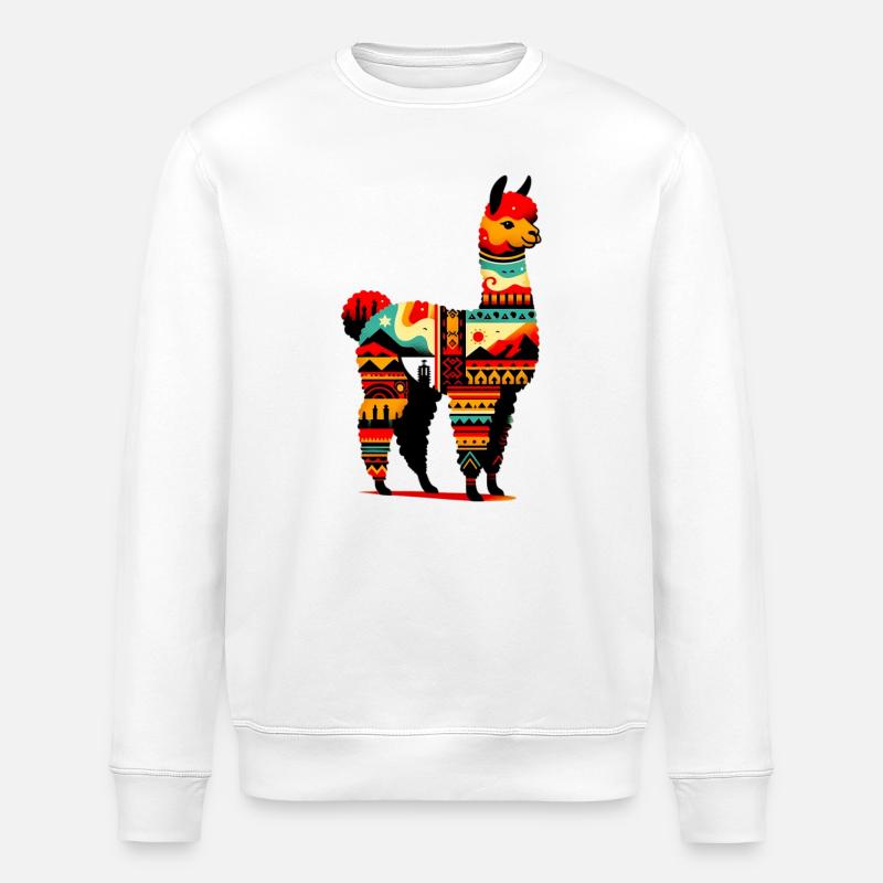 Alpaka - Stanley/Stella Unisex Bio-Sweatshirt ROLLER - Weiß