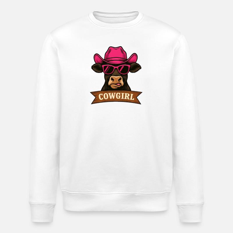 Fille Vache - Sweat bio ROLLER Stanley/Stella Unisexe - blanc