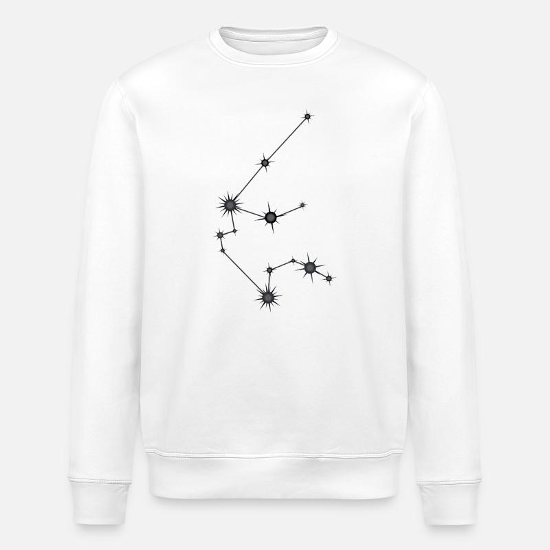 Wassermann Sternbild Sternzeichen Schwarz Grau - Stanley/Stella Unisex Bio-Sweatshirt ROLLER - Weiß