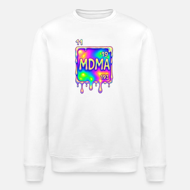 Conception de la MDMA - Sweat bio ROLLER Stanley/Stella Unisexe - blanc
