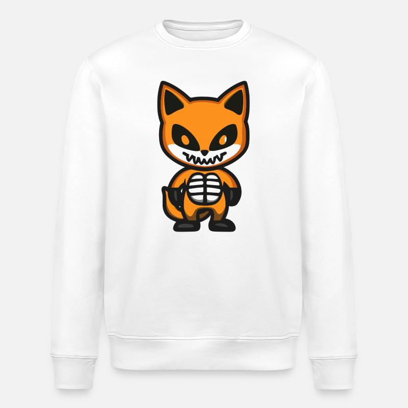 Fuchs Halloween Zombie - Stanley/Stella Unisex Bio-Sweatshirt ROLLER - Weiß