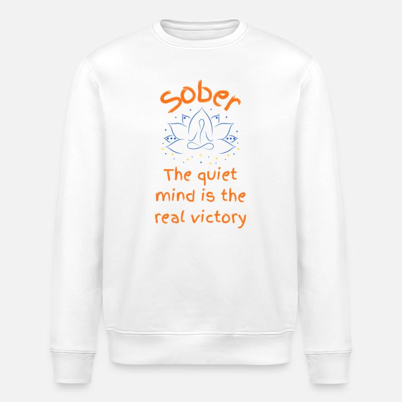 Sobriety - Quiet Mind Victory Mandala - Sweat bio ROLLER Stanley/Stella Unisexe - blanc