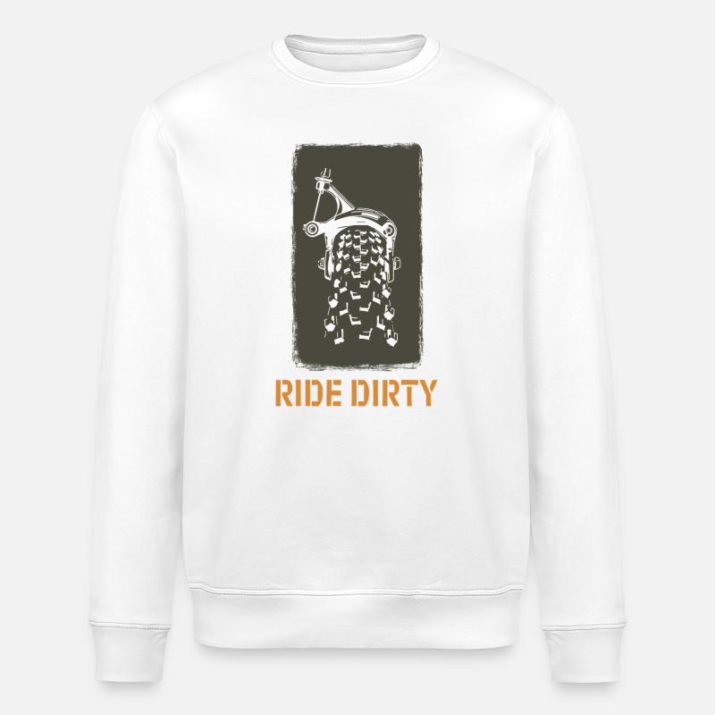 Ride Dirty - Mode Aventure - Sweat bio ROLLER Stanley/Stella Unisexe - blanc