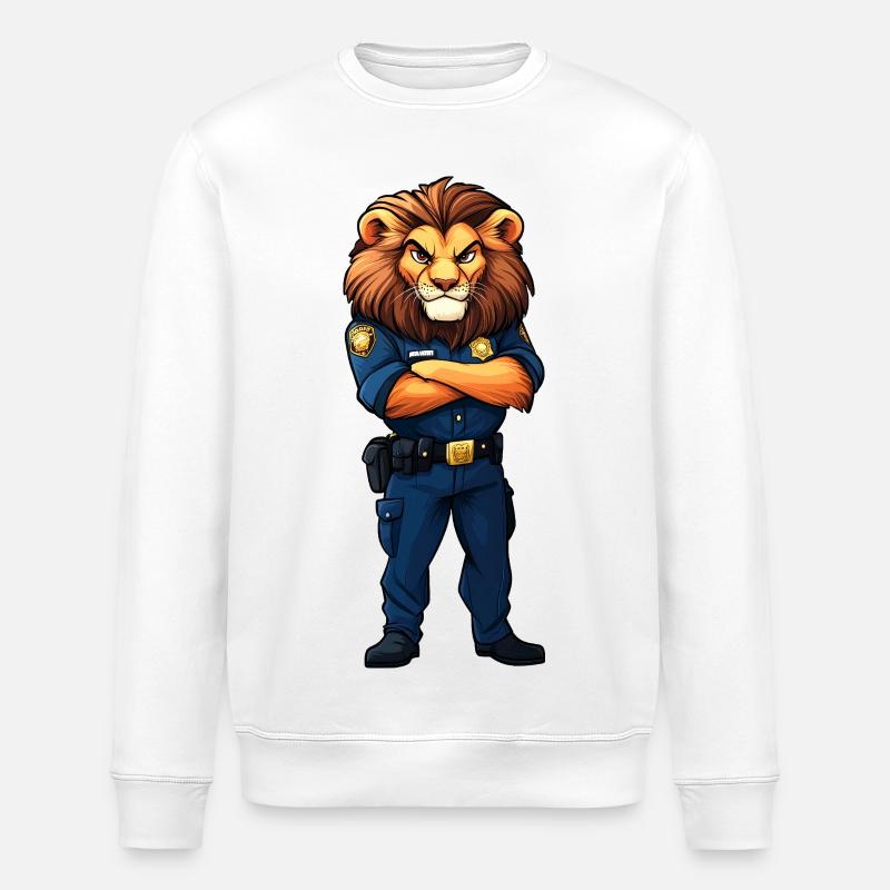 Löwen Polizei - Stanley/Stella Unisex Bio-Sweatshirt ROLLER - Weiß