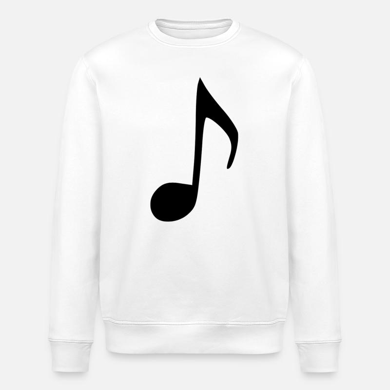 Note musicale : musique - Sweat bio ROLLER Stanley/Stella Unisexe - blanc