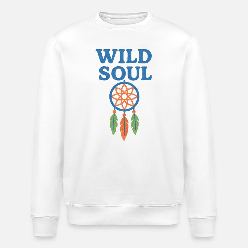 Attrape-Rêves de l’Âme Sauvage - Sweat bio ROLLER Stanley/Stella Unisexe - blanc