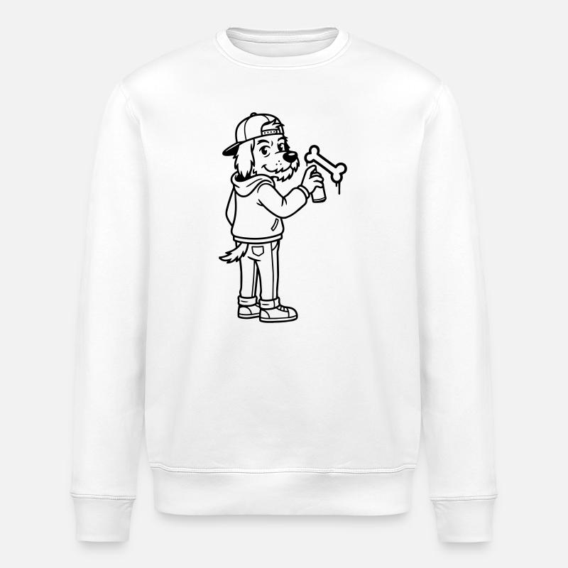 Street Art Graffiti - Stanley/Stella Unisex Bio-Sweatshirt ROLLER - Weiß